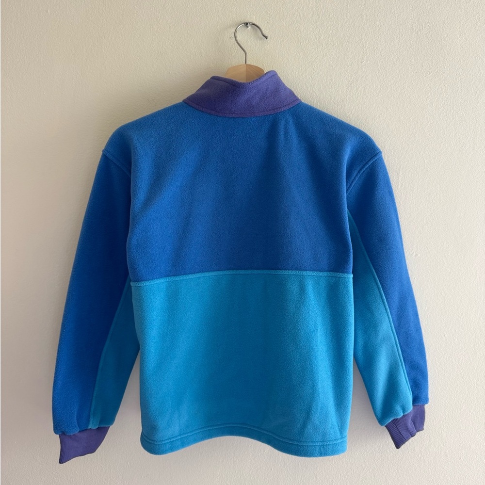 NWOT Patagonia Microdini 1/2 zip fleece pullover blue purple large - Picture 3 of 6